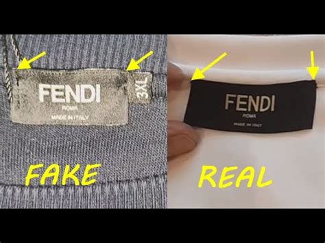 how to tell if fendi t shirt is real|real vs false Fendi.